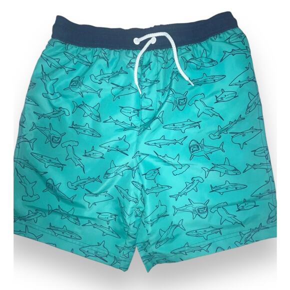 Tommy Bahama Kids Swim Trunks With Shark Print | Big Boys XL (14) Blue NWT - Picture 4 of 11